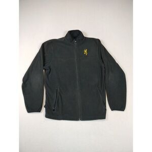 Browning Sweater Jacket Men's‎ Medium Black Gorpcore Outdoors Hunting Fishing